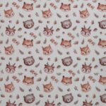 Tecido Popeline Animais - Branco