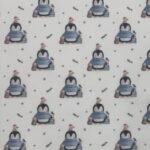 Tecido Popeline Pinguins - Branco