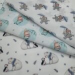 Tecido Popeline Coelhinho - Branco - Image 2