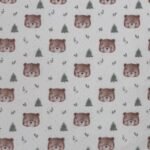 Tecido Popeline Ursinho - Branco