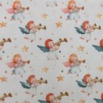 Tecido Popeline Natal Anjinhos