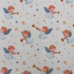 Tecido Popeline Natal Anjinhos