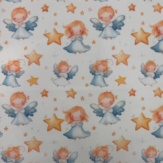 Tecido Popeline Natal Menino Jesus 5 Violet Fabrics