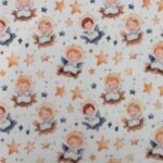 Tecido Popeline Natal Anjinhos