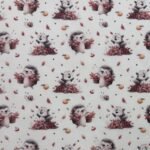 Tecido Popeline Esquilo e Ouriço