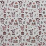 Tecido Popeline Animais da Quinta