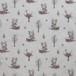 Tecido Popeline Ursinho na Neve