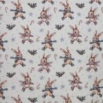 Tecido Popeline Coelhinho a Patinar