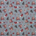 Tecido Popeline Natal Rena