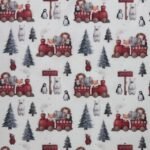 Tecido Popeline Natal Comboio