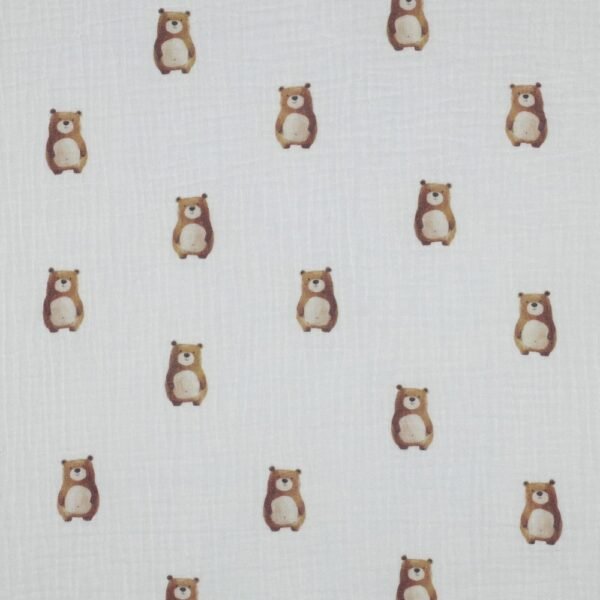 Musselina Ursinho - Branco