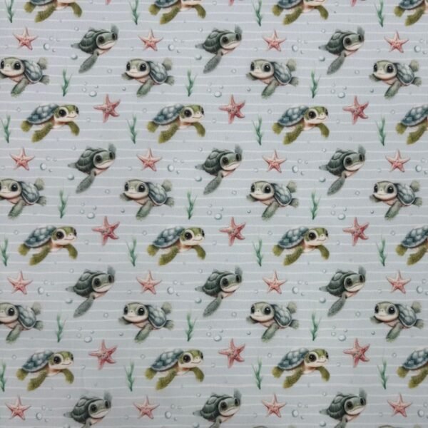 Tecido Popeline Tartarugas
