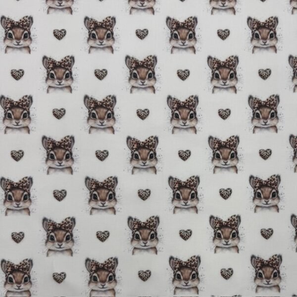 Tecido Popeline Coelhinha