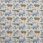 Tecido Popeline Animais Selva