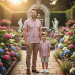 Popeline Fio Tinto Xadrez - Terracota e Branco 9 mm - Image 4