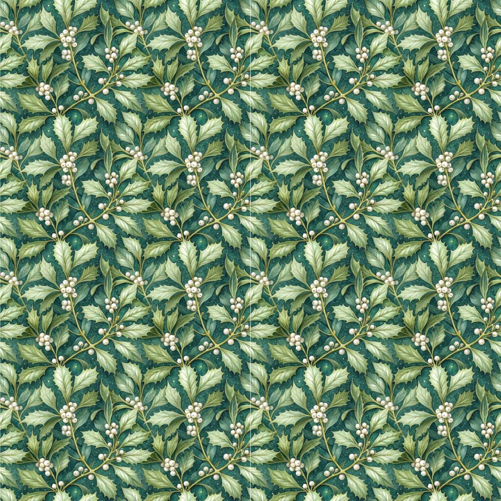 Tecido Tecido Policanvas Azevinho d Natal Violet Fabrics