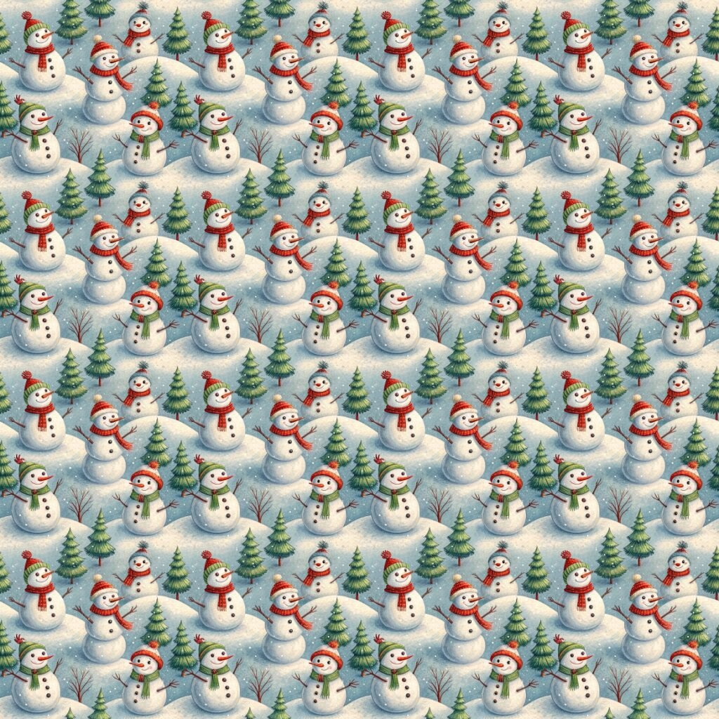 Tecido Tecido Policanvas Boneco de Neve Natal Violet Fabrics