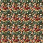 Tecido Decoração Policanvas Brinquedos de Natal