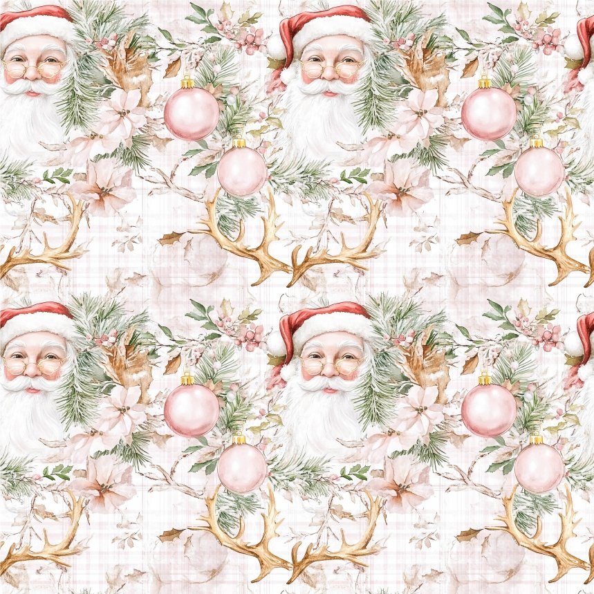 Tecido Policanvas Pai Natal n Tecido Decoração Policanvas Pai Natal - Image 1