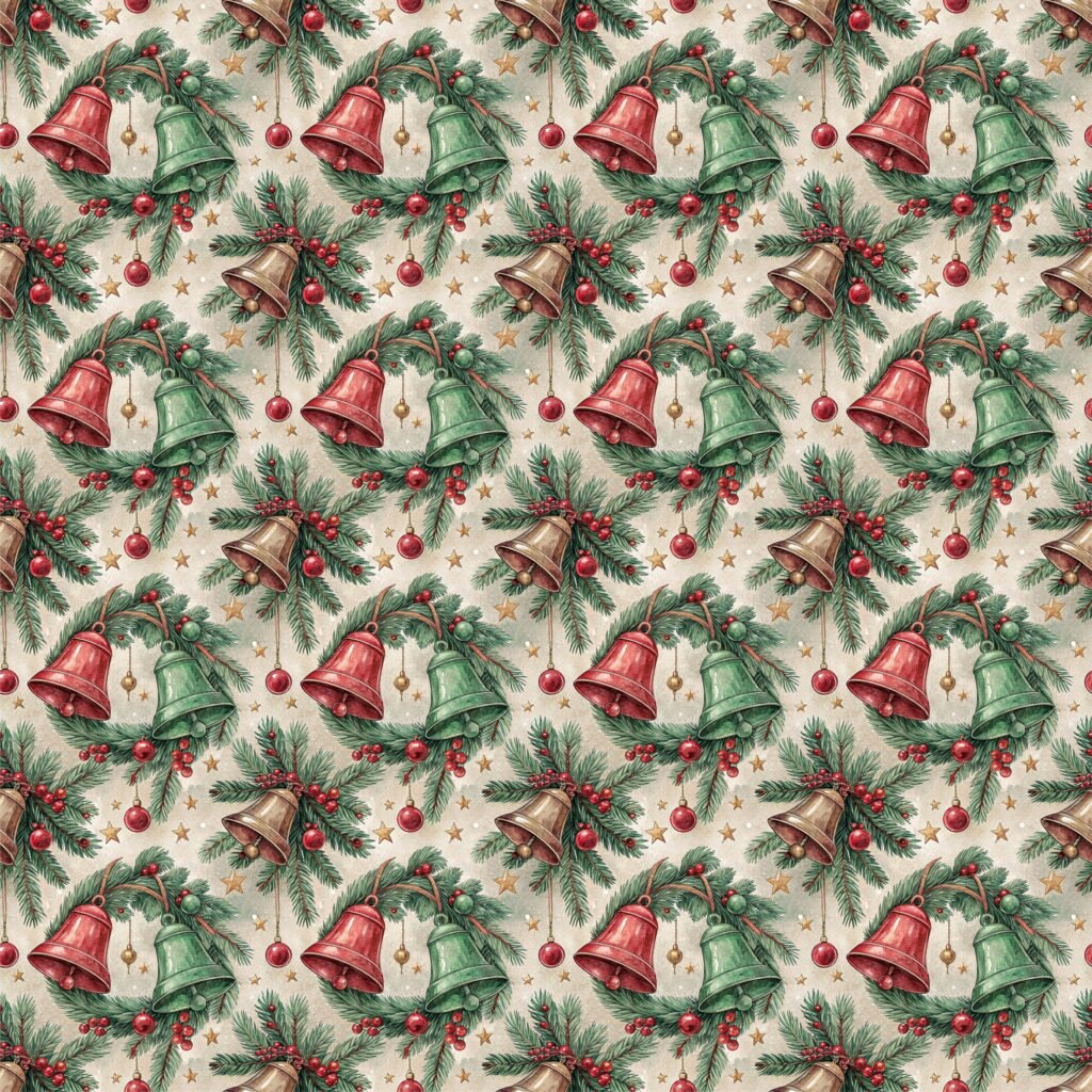 Tecido Tecido Policanvas Sinos Natal n Violet Fabrics