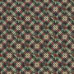 Tecido Decoração Policanvas Azevinho e Xadrez de Natal