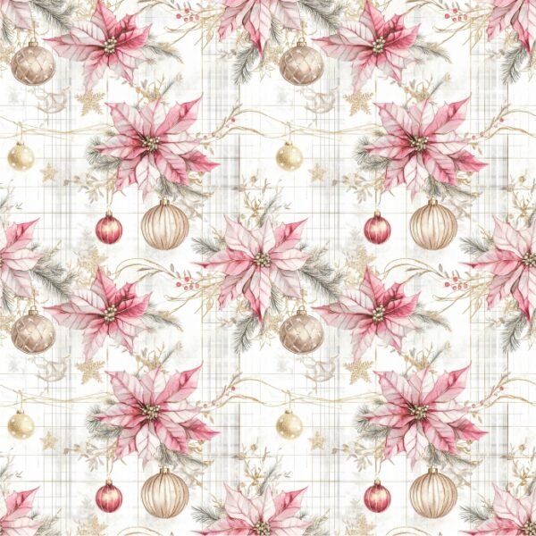 Tecido Decoração Policanvas Bolas de Natal