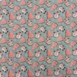 Tecido Popeline Natal Boneco de Neve 3D