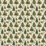 Tecido Decoração Policanvas Natal Árvores de Natal