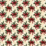 Tecido Decoração Policanvas Natal Azevinho e Laço