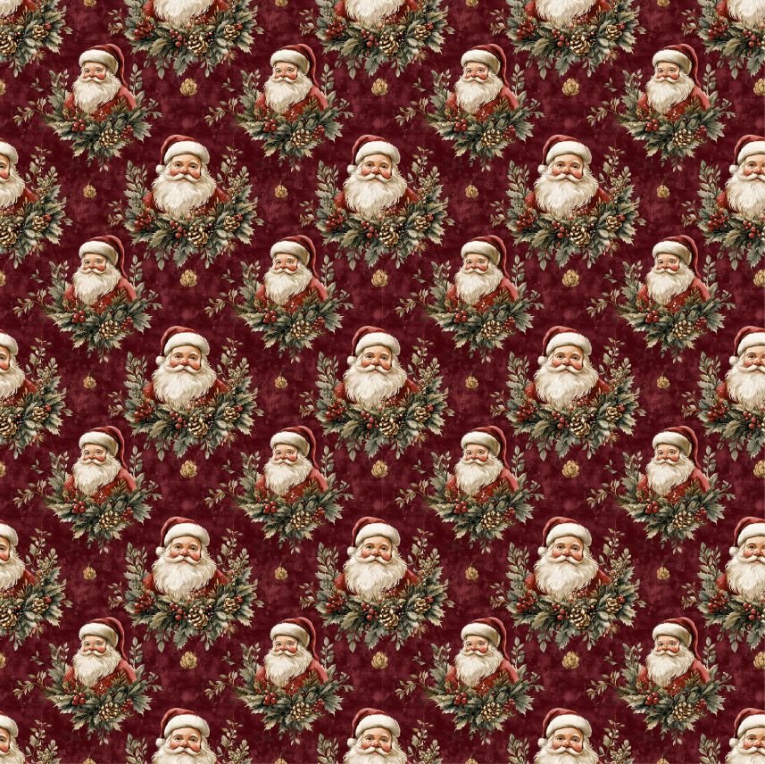 Tecido Policanvas Pai Natal 1 Violet Fabrics