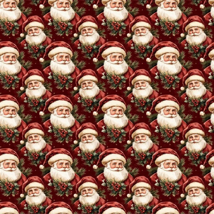 Tecido Policanvas Pai natal Violet Fabrics