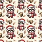 Tecido Popeline Natal Animal - Cru