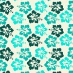 Tecido p/ Calções de Banho Tactel Flor - Branco