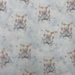 Popeline Coelhinho Baloiço - Azul