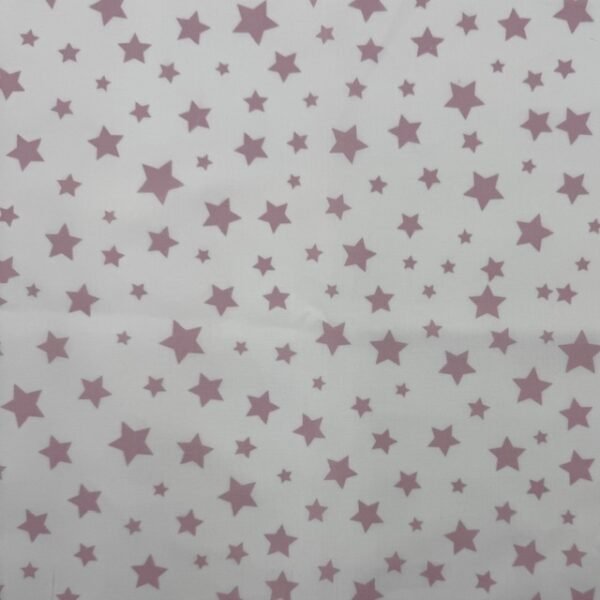 Popeline Estrelas - Rosa