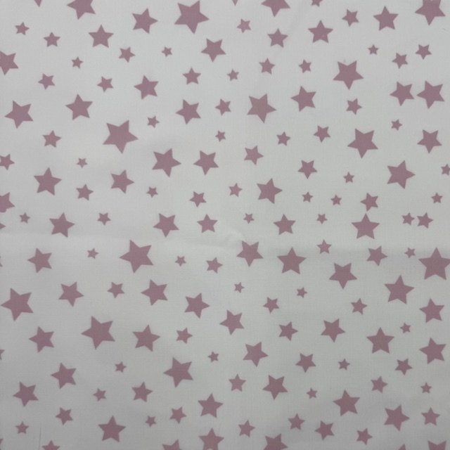 Popeline Estrelas - Rosa Popeline Estrelas - Rosa - Image 1