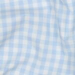 Popeline Fio Tinto Xadrez – Azul Claro e Branco 9 mm - Image 3