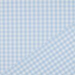 Popeline Fio Tinto Xadrez – Azul Claro e Branco 9 mm - Image 2