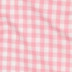 Popeline Fio Tinto Xadrez – Rosa Claro e Branco 9 mm - Image 3