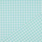 Popeline Fio Tinto Xadrez – Verde Claro e Branco 9 mm - Image 2