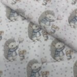 Popeline Pintas Ouriço e Ratinho - Rosa - Image 3