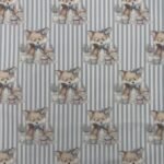 Popeline Raposa Doces - Azul