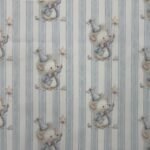 Popeline Riscas Ratinho - Azul