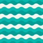 Tecido p/ Calções de Banho Tactel Ondas - Cru