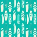 Tecido p/ Calções de Banho Tactel Surf - Azul Turquesa