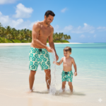 Tecido p/ Calções de Banho Tactel Flor - Branco - Image 2