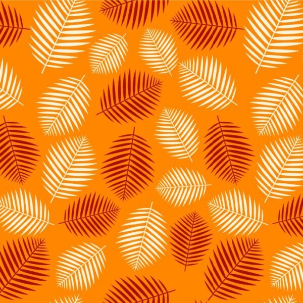 Tecido p/ Calções de Banho Tactel Folhas - Amarelo