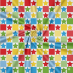 Cetim Carnaval Marchas Estrelas e Quadrados