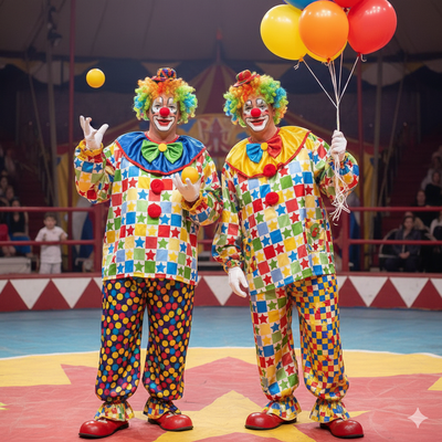 Tecido Cetim Carnaval Estrelas e Quadrados v Violet Fabrics