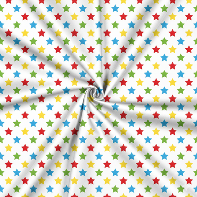 Tecido Cetim Carnaval Estrelas Violet Fabrics